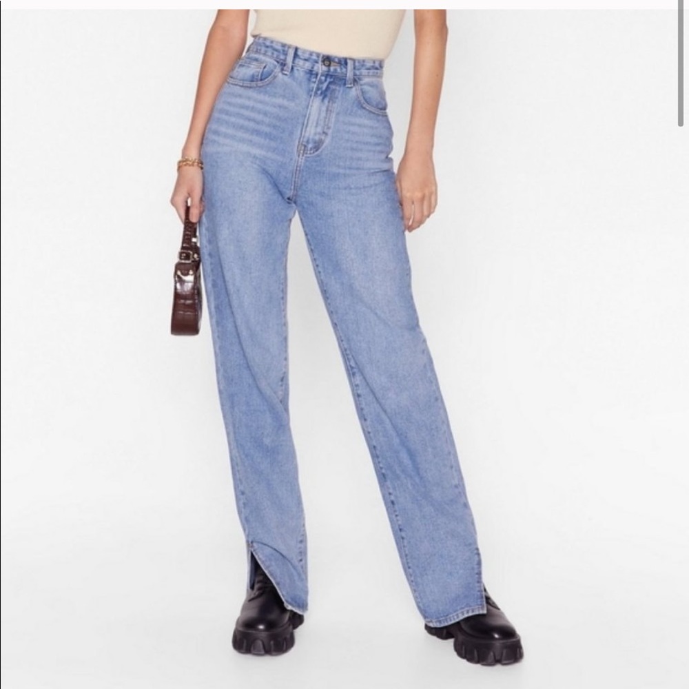 NASTYGAL NWT Now or Never Slit Jeans